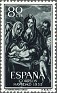 Spain - 1955 - Christmas - 80 CTS - Green - Christmas, Greco - Edifil 1184 - La Sagrada Familia (El Greco) - 0